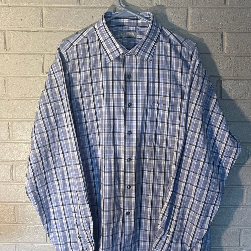 Van Heusen Men’s Dress Shirt – 17.5 Neck, 36/37 Sleeve